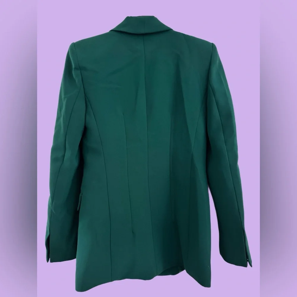 ZARA - Emerald green blazer XS - Picture 3 of 4